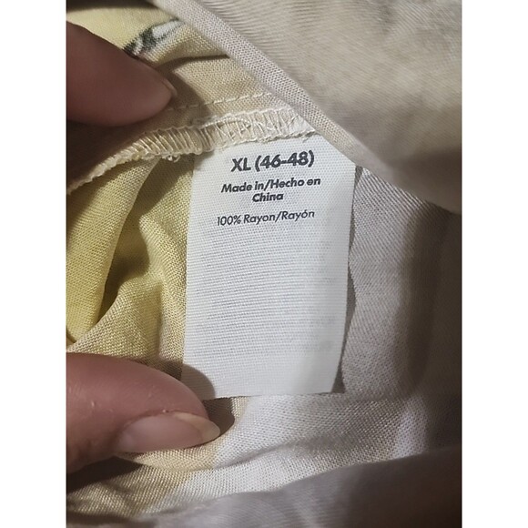 No Boundaries Men’s XL Hawaiian Rayon Shirt Palm Tree Beach Short Sleeve - Picture 8 of 9